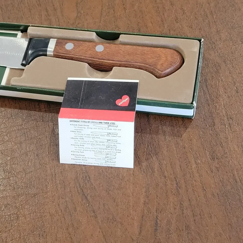 Vintage Rare Suncraft molybdenum vanadium stainless steel butcher knife. Japan